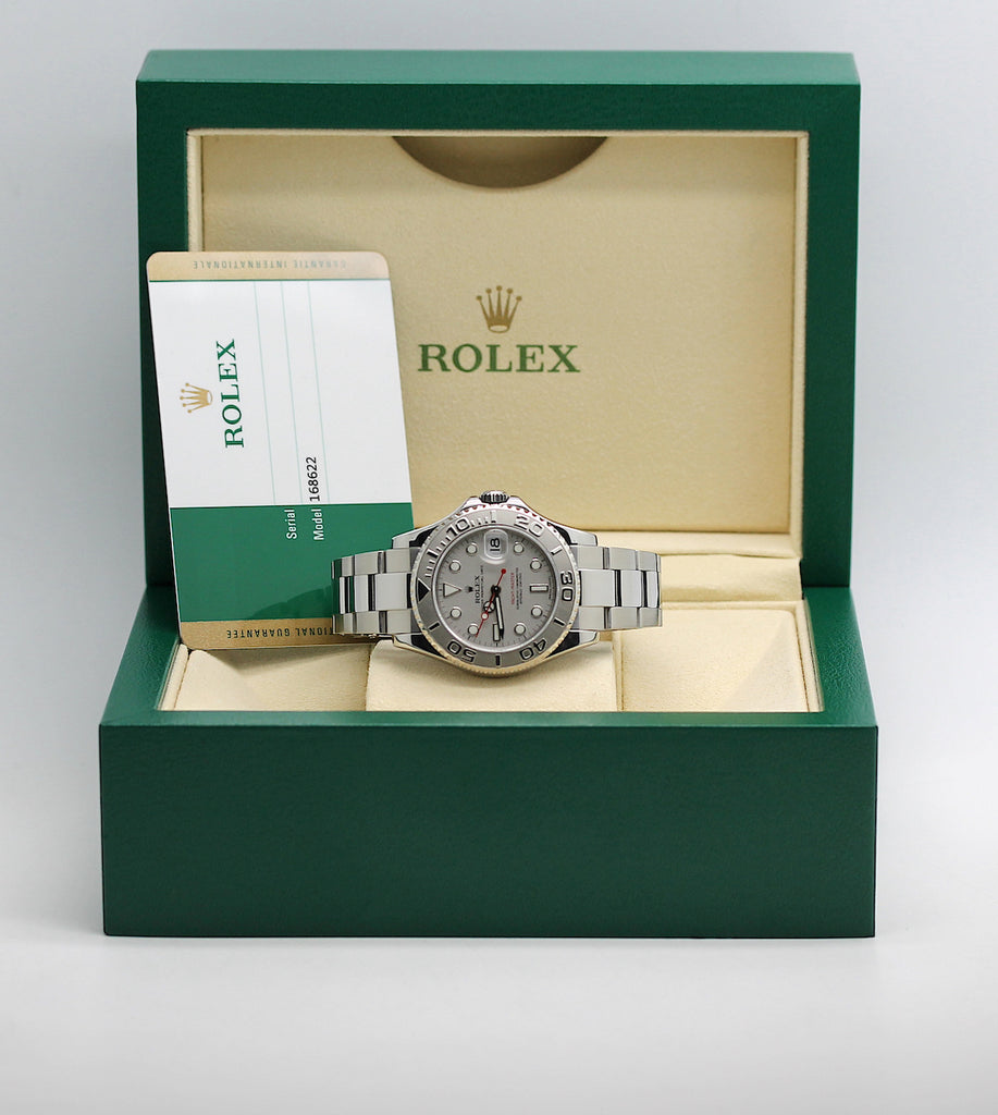 Rolex Yachtmaster Medium Stahl/Platin Ref: 168622 専用出品