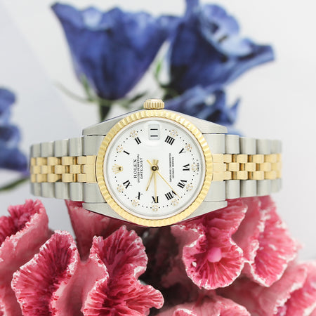 Rolex Datejust Medium Stahl/Gold Automatik Ref: 68273 mit Rolex Box von 1994