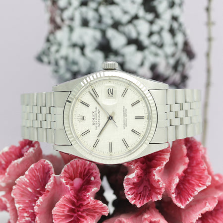 Rolex Datejust Stahl Weißgold Automatik Ref: 16014