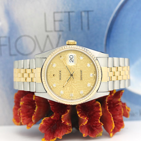 Rolex Datejust Stahl/Gold Automatik Ref: 16233