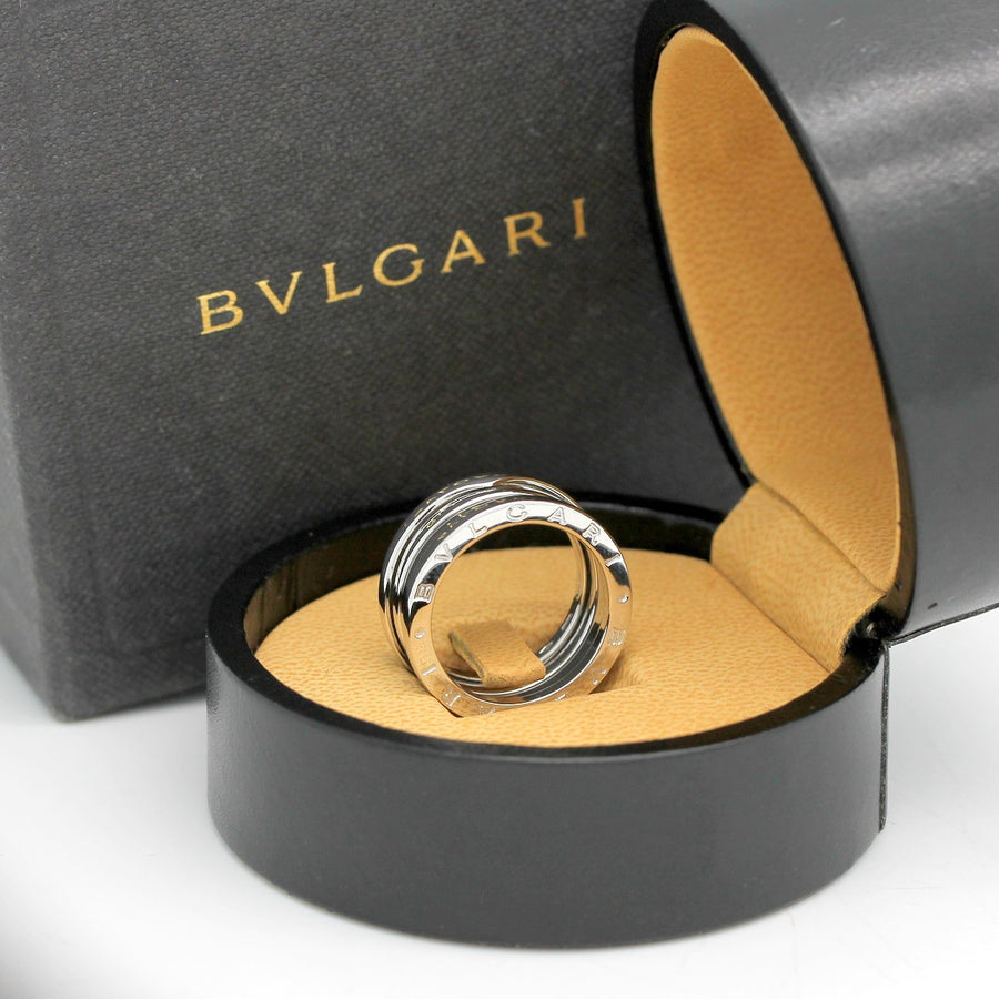 Bulgari B Zero 1 Ring –  2 Band Ring in 18KT Weißgold Gr. 52