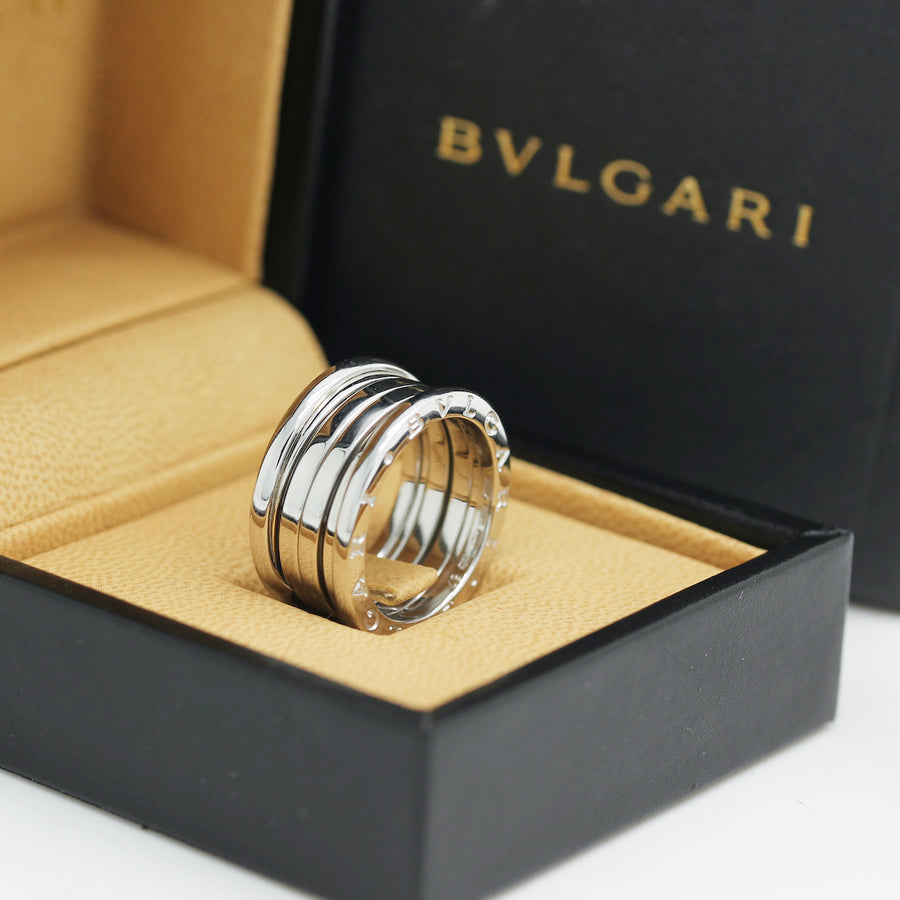 Bulgari B Zero 1 Ring – 4 Band Ring in 18KT Weißgold Gr. 57