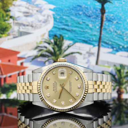 Rolex Datejust Stahl/Gold Automatik Ref: 16233