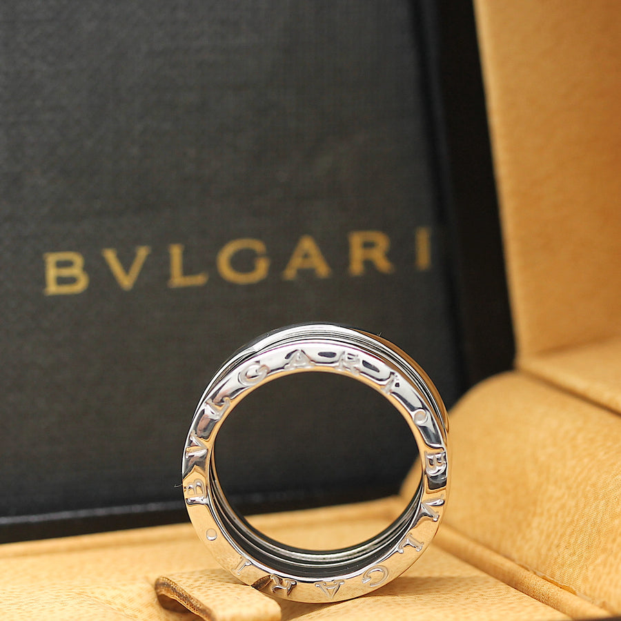 Bulgari B Zero 1 Ring – 3 Band Ring in 18KT Weißgold Gr. 56