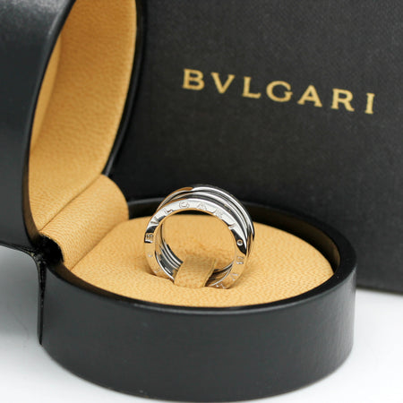 Bulgari B Zero 1 Ring – 3 Band Ring in 18KT Weißgold Gr. 57