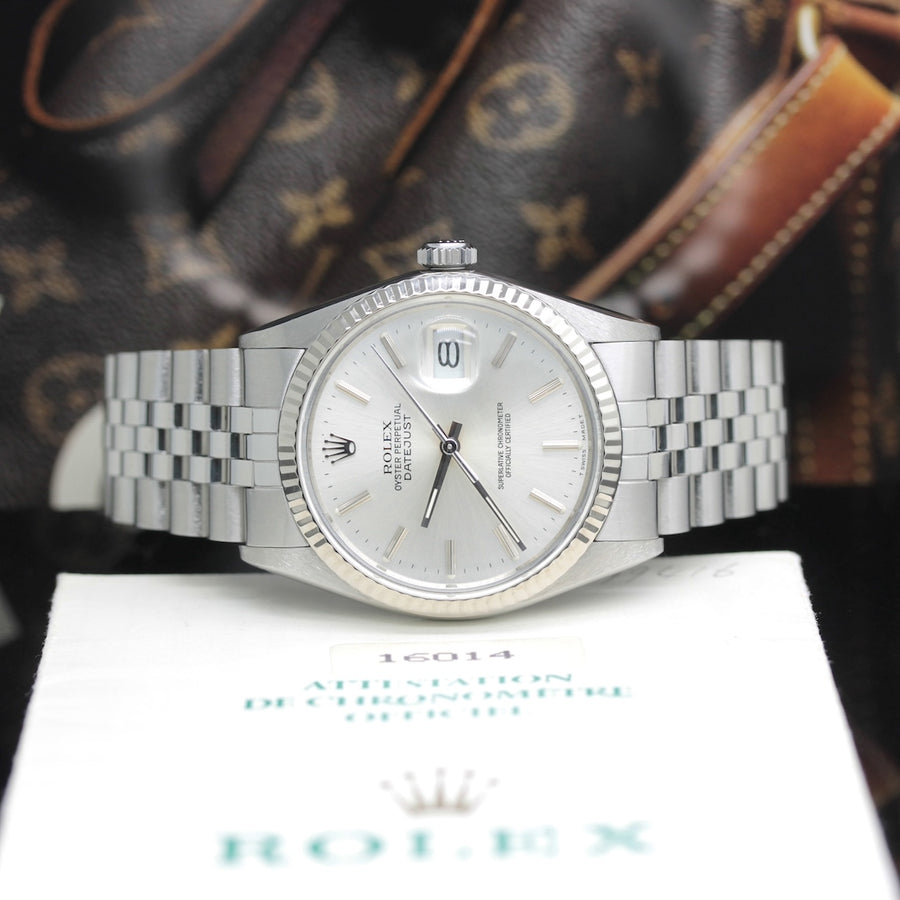 Rolex Datejust Stahl Weißgold Automatik Ref: 16014