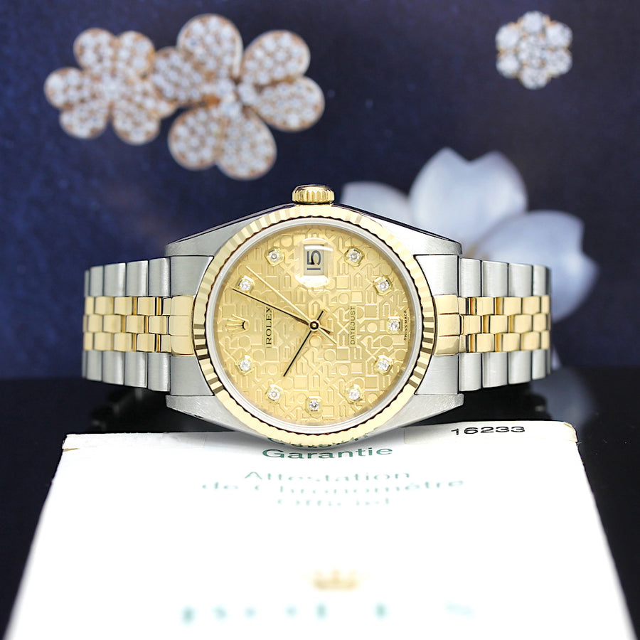 Rolex Datejust Stahl/Gold Automatik Ref: 16233