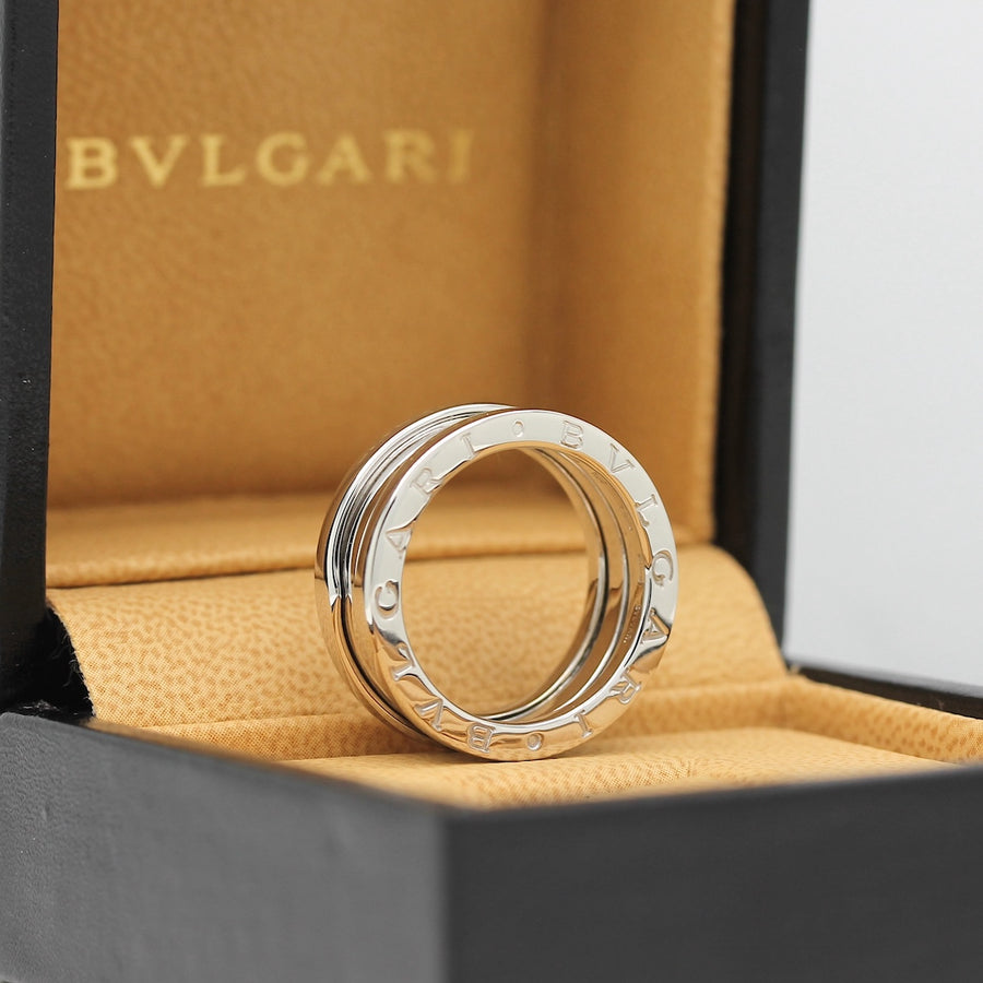 Bulgari B Zero 1 Ring –  2 Band Ring in 18KT Weißgold Gr. 55
