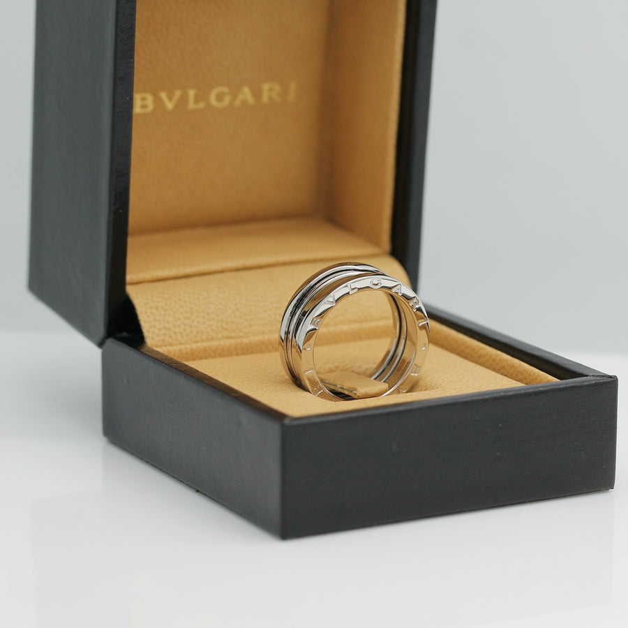 Bulgari B Zero 1 Ring – 3 Band Ring in 18KT Weißgold Gr. 58