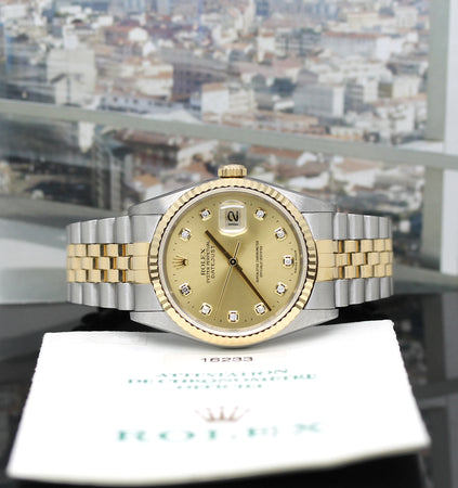 Rolex Datejust Stahl/Gold Automatik Ref: 16233