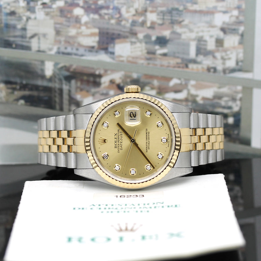 Rolex Datejust Stahl/Gold Automatik Ref: 16233