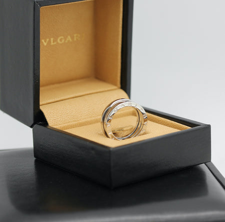 Bulgari B Zero 1 Ring –  3 Band Ring in 18KT Weißgold Gr. 52