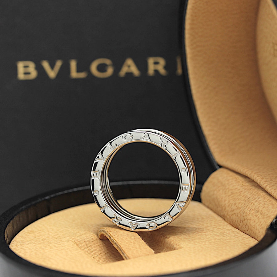 Bulgari B Zero 1 Ring – 3 Band Ring in 18KT Weißgold Gr. 57