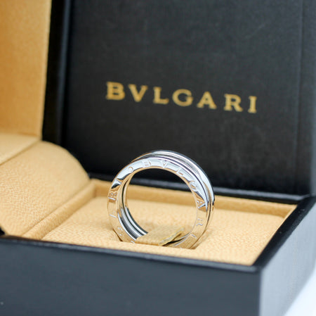 Bulgari B Zero 1 Ring – 3 Band Ring in 18KT Weißgold Gr. 56