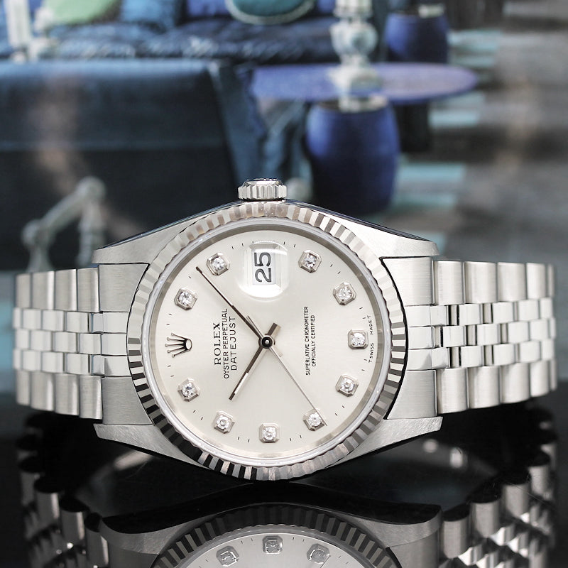 Rolex Datejust Stahl/Weißgold Automatik Ref: 16234