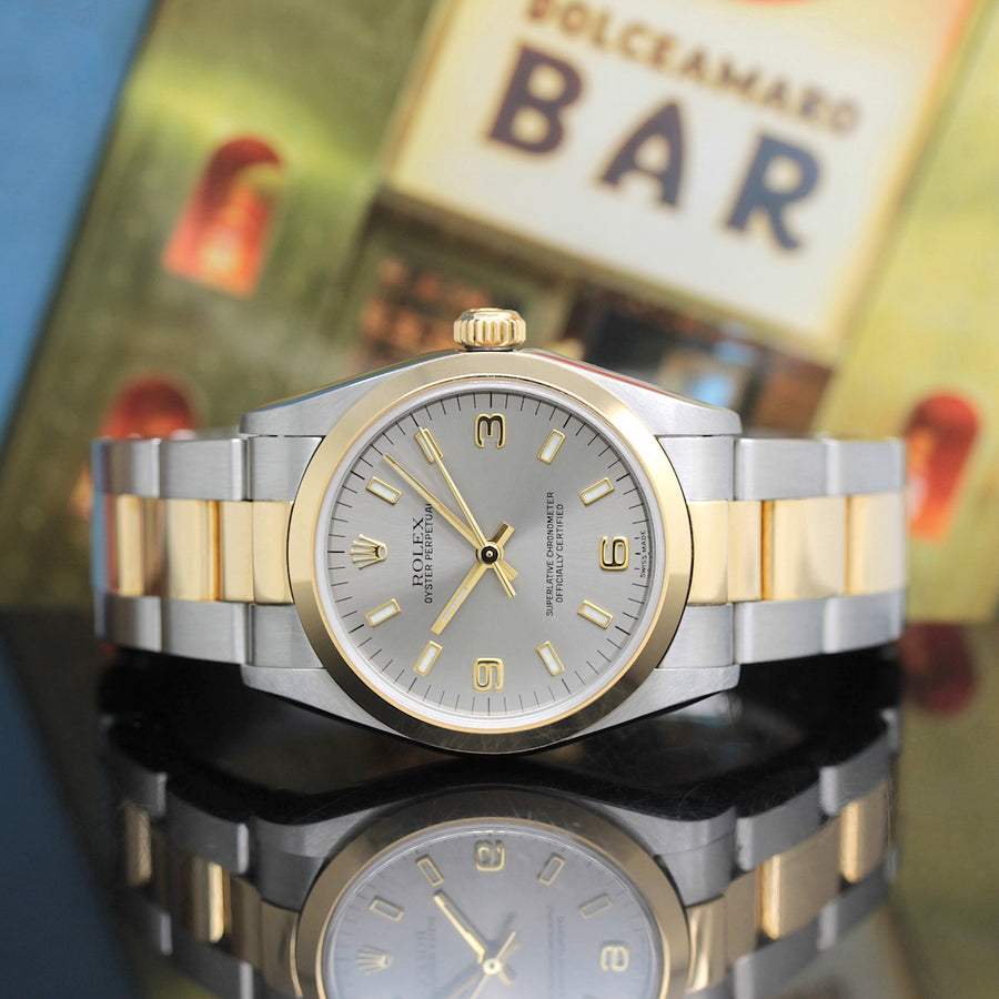 Rolex Oyster Perpetual Stahl/Gold Automatik Ref: 77483 mit Rolex Box