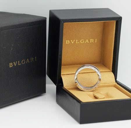 Bulgari B Zero 1 Ring – 3 Band Ring in 18KT Weißgold Gr. 59