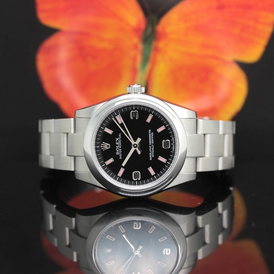Rolex Oyster Perpetual Stahl Ref: 177200 mit Rolex Box & Papiere von 2014