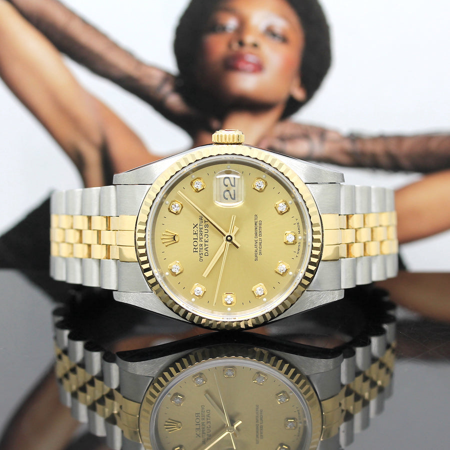 Rolex Datejust Stahl/Gold Automatik Ref: 16233