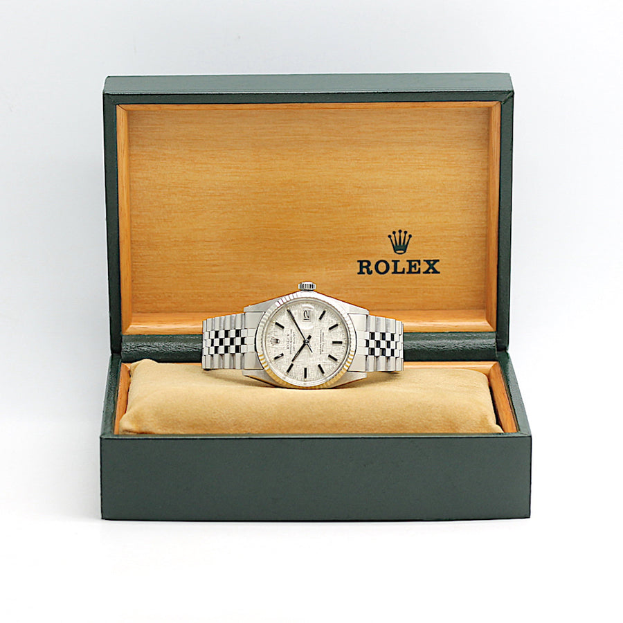 Rolex Datejust Stahl Weißgold Automatik Ref: 16014