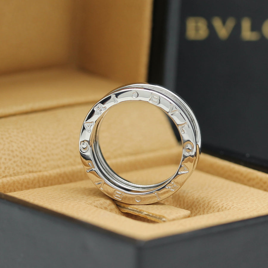 Bulgari B Zero 1 Ring – 3 Band Ring in 18KT Weißgold Gr. 56