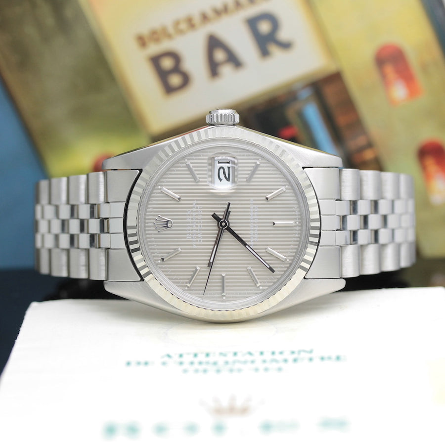 Rolex Datejust Stahl Weißgold Automatik Ref: 16014