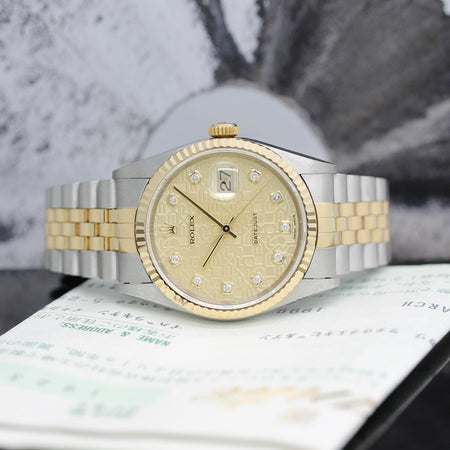 Rolex Datejust Stahl/Gold Automatik Ref: 16233