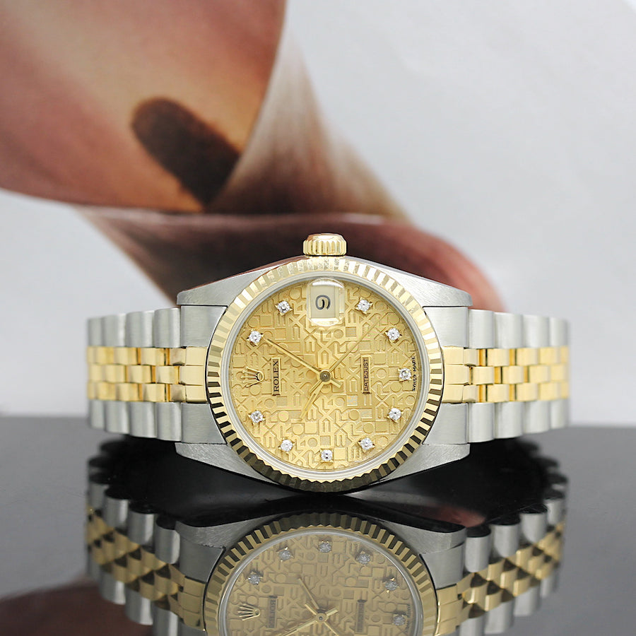 Rolex Datejust Medium Stahl/Gold Automatik Ref: 68273 mit Rolex Box von 1993