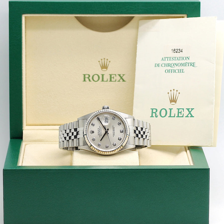 Datejust Stahl Weißgold Automatik Ref: 16234
