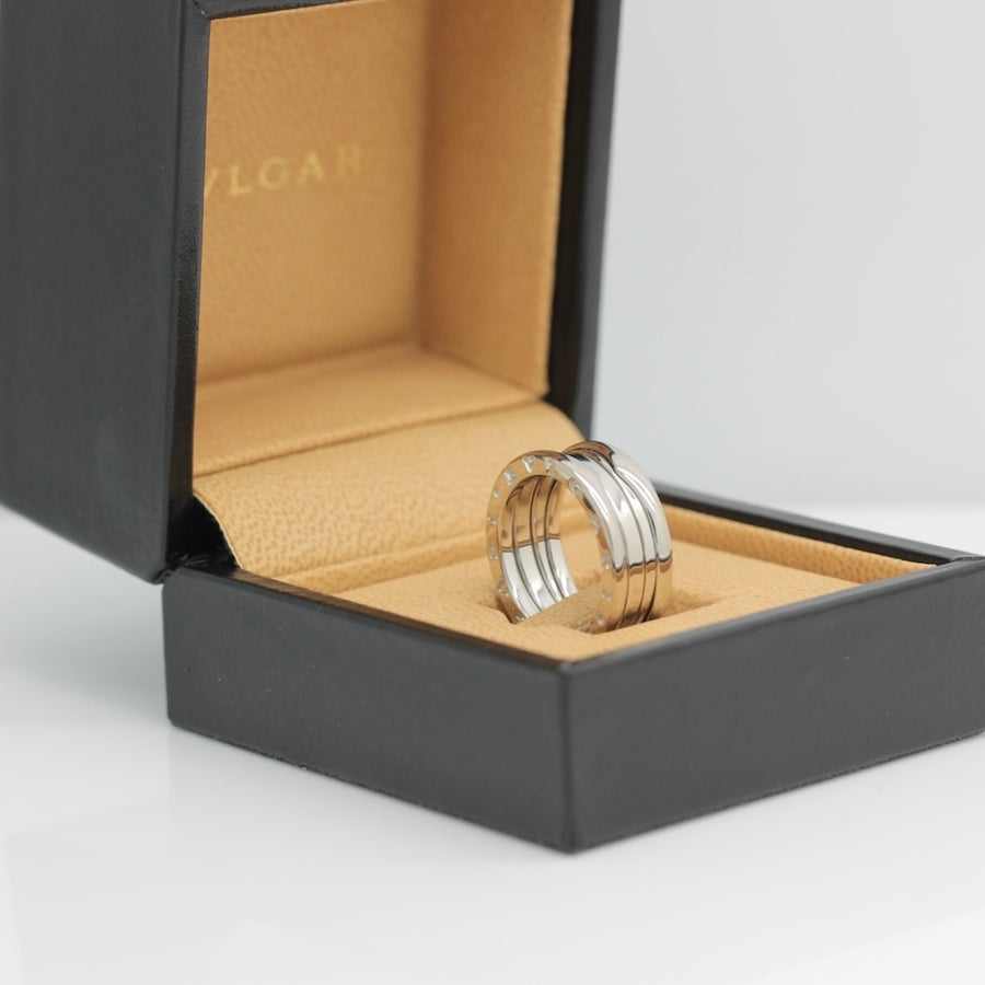 Bulgari B Zero 1 Ring –  3 Band Ring in 18KT Weißgold Gr. 53
