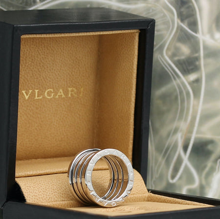 Bulgari B Zero 1 Ring – 4 Band Ring in 18KT Weißgold Gr. 49