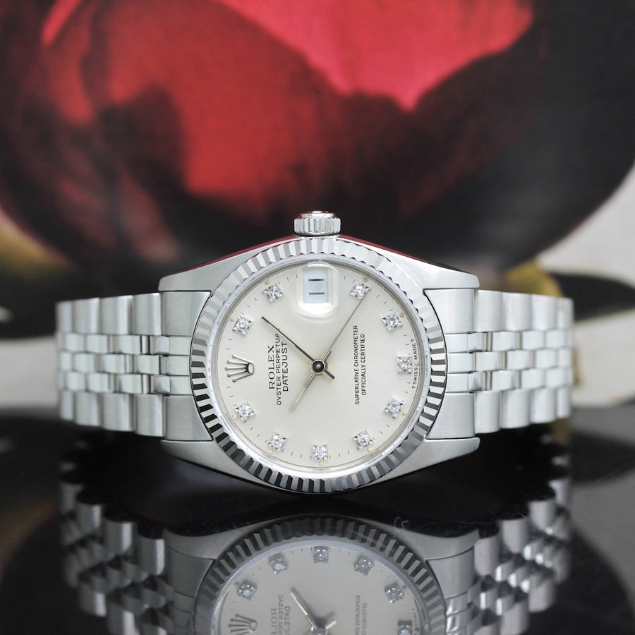 Rolex Datejust Medium Stahl/Weißgold Ref: 68274
