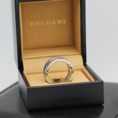 Bulgari B Zero 1 Ring – 3 Band Ring in 18KT Weißgold Gr. 59