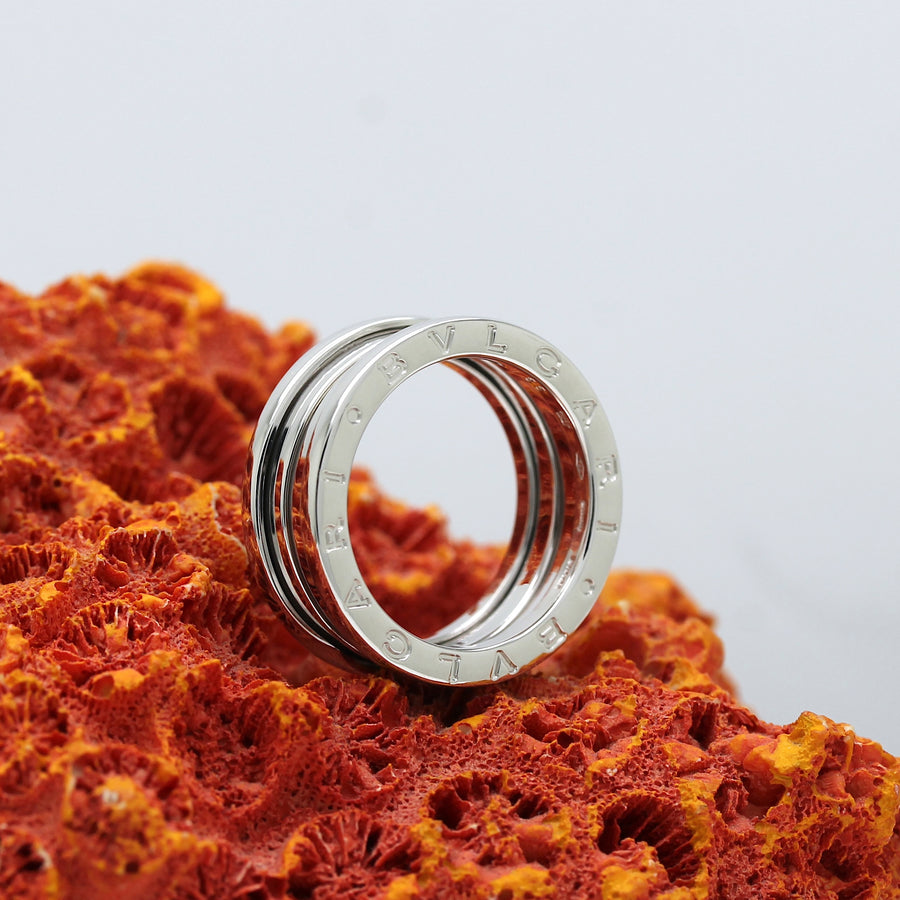 Bulgari B Zero 1 Ring –  3 Band Ring in 18KT Weißgold Gr. 54