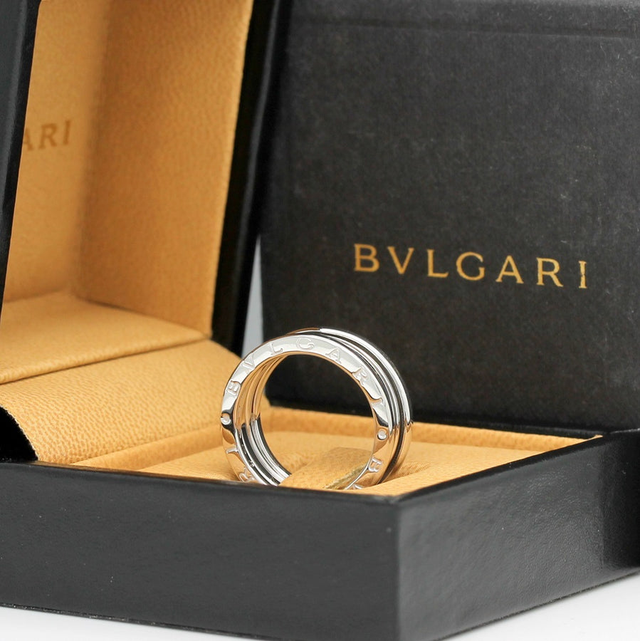 Bulgari B Zero 1 Ring – 3 Band Ring in 18KT Weißgold Gr. 57