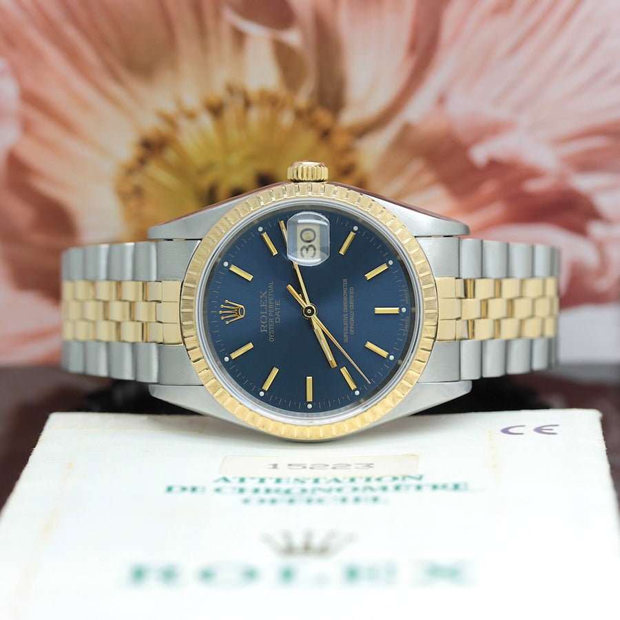 Rolex Date Stahl/Gold Automatik Ref: 15233
