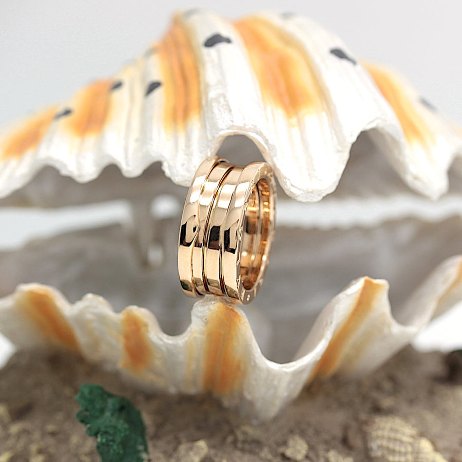 Bulgari B - Zero 1 Ring - 3 Band in 18KT Rosegold - Gr. 52 mit Bulgari Box