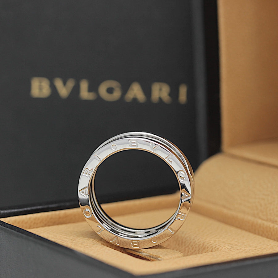 Bulgari B Zero 1 Ring – 3 Band Ring in 18KT Weißgold Gr. 58