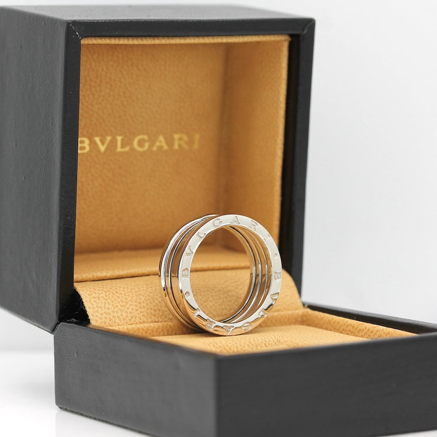 Bulgari B Zero 1 Ring – 3 Band Ring in 18KT Weißgold Gr. 62