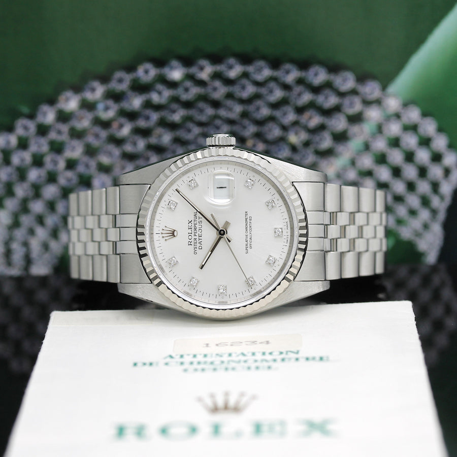 Datejust Stahl Weißgold Automatik Ref: 16234