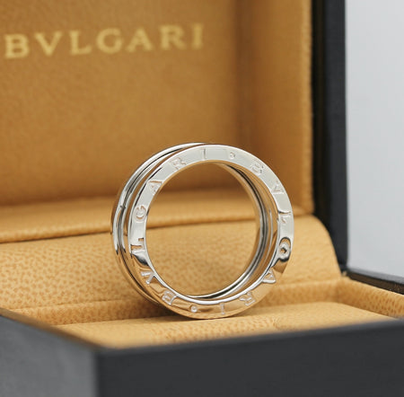 Bulgari B Zero 1 Ring – 3 Band Ring in 18KT Weißgold Gr. 59