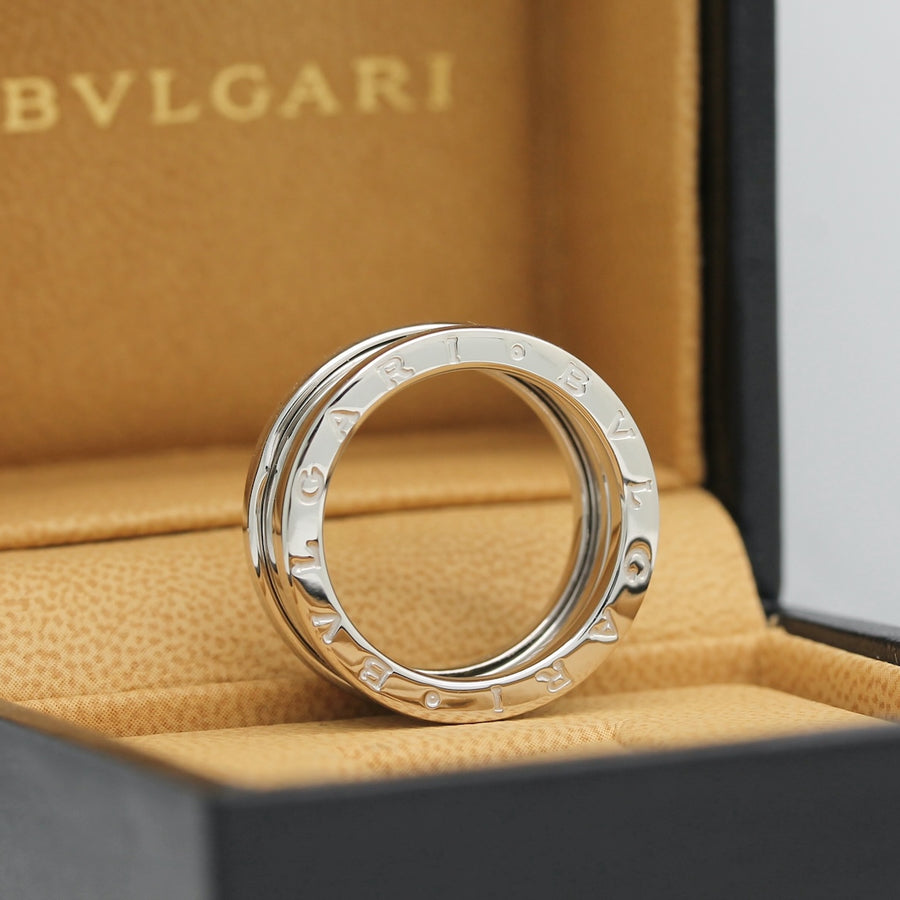 Bulgari B Zero 1 Ring – 3 Band Ring in 18KT Weißgold Gr. 59