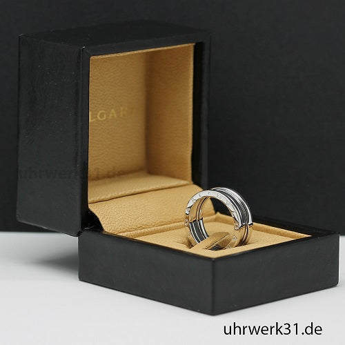 Bulgari B Zero 1 Ring – 3 Band Ring in 18KT Weißgold Gr. 57