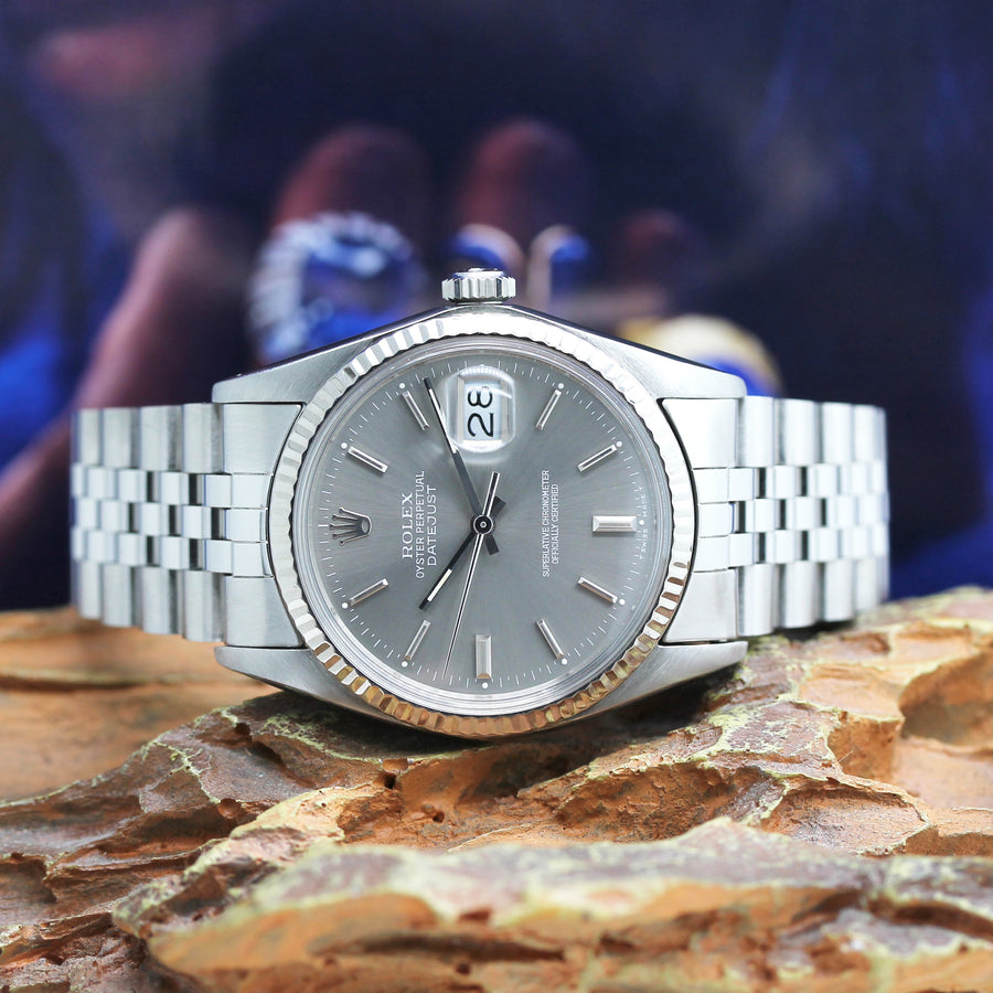 Rolex Datejust Stahl Weißgold Automatik Ref: 16014
