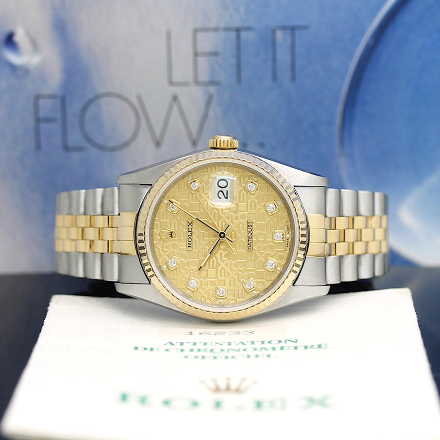 Rolex Datejust Stahl/Gold Automatik Ref: 16233