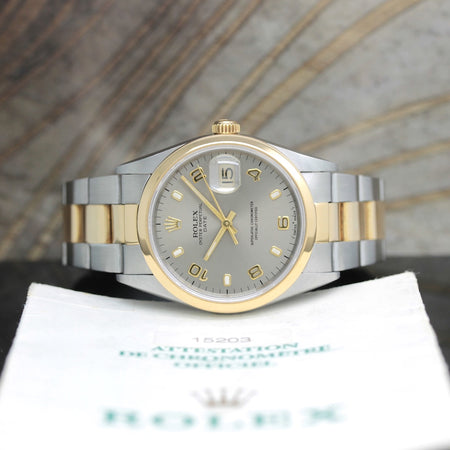 Rolex Date Stahl/Gold Automatik Ref: 15203
