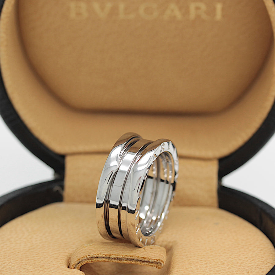 Bulgari B Zero 1 Ring – 3 Band Ring in 18KT Weißgold Gr. 62