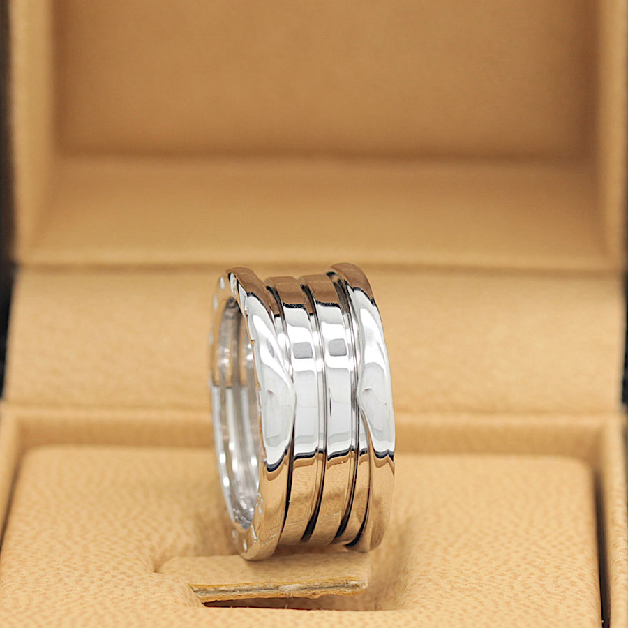 Bulgari B Zero 1 Ring – 4 Band Ring in 18KT Weißgold Gr. 57