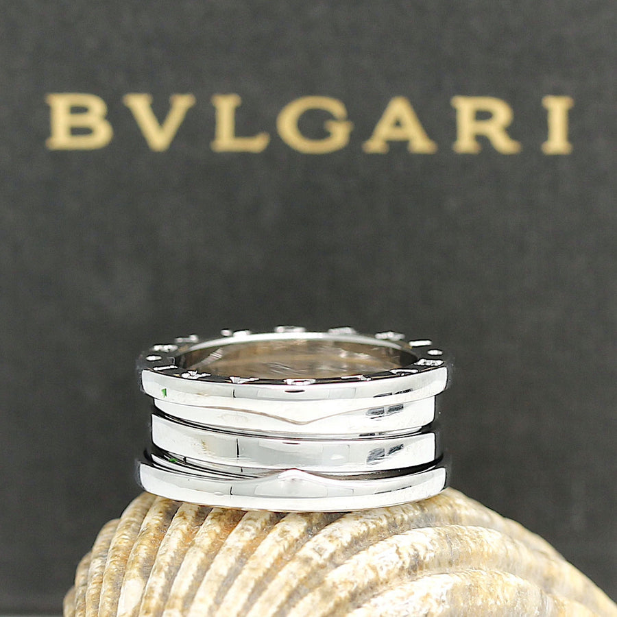 Bulgari B Zero 1 Ring – 3 Band Ring in 18KT Weißgold Gr. 51