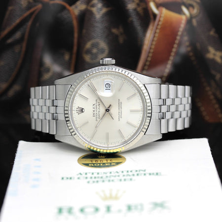 Rolex Datejust Stahl Weißgold Automatik Ref: 16014
